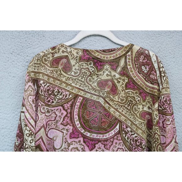 Lane Bryant 3/4 Wide Sleeve Sheer Tunic-Beaded-Sequins-Size 22/24-BOHO - Picture 13 of 13
